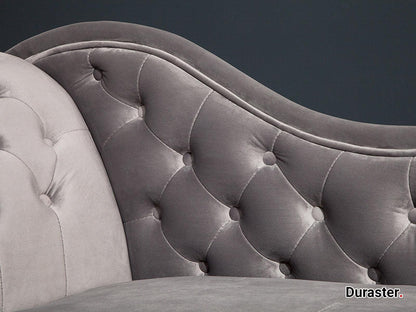 Dudi Furniture Chesterfield Vintage Silver Gray Lounge