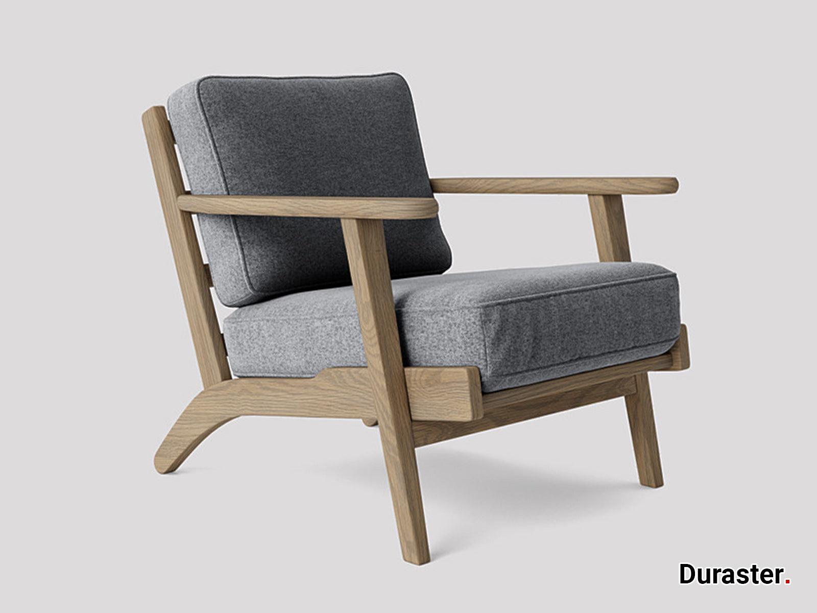Dudi Furniture Elemantary Solid Wood Fabric Upholstered Chair