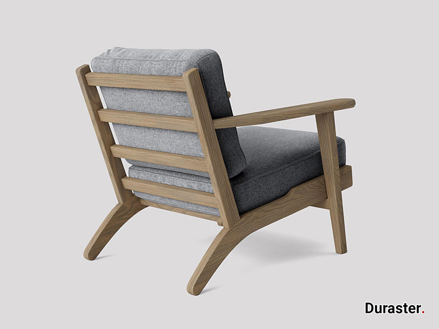 Dudi Furniture Elemantary Solid Wood Fabric Upholstered Chair