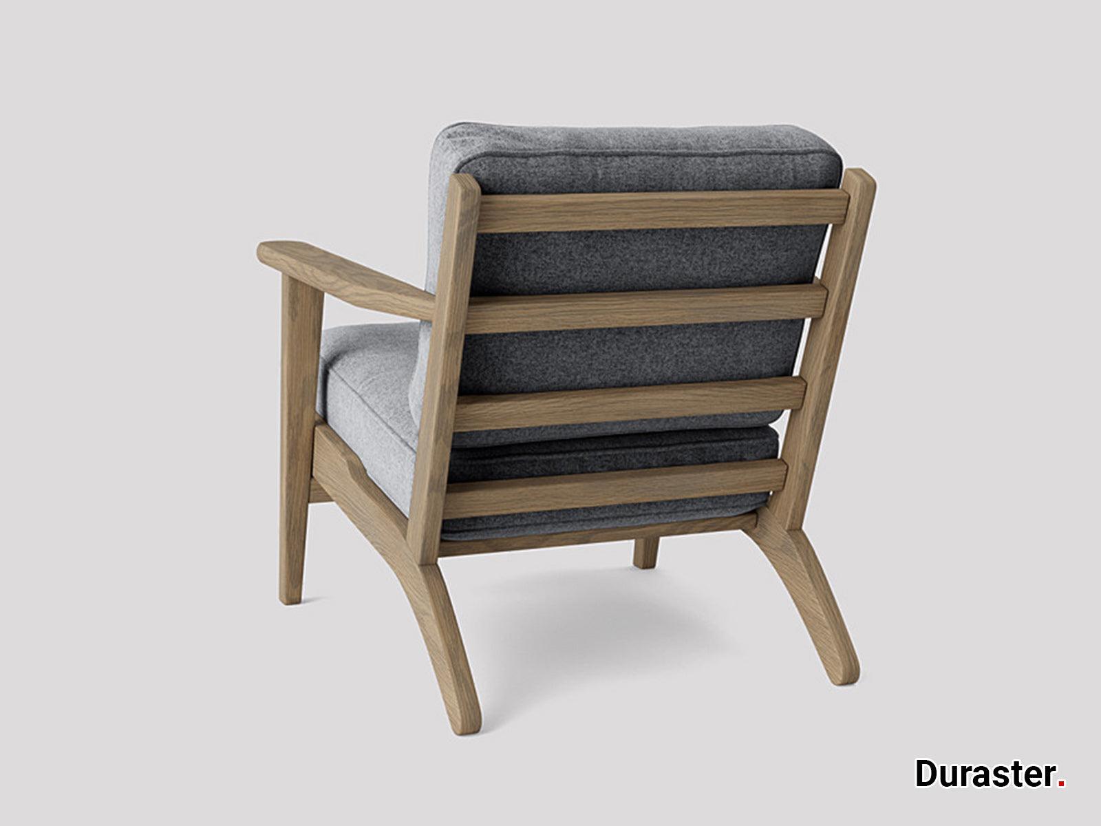 Dudi Furniture Elemantary Solid Wood Fabric Upholstered Chair