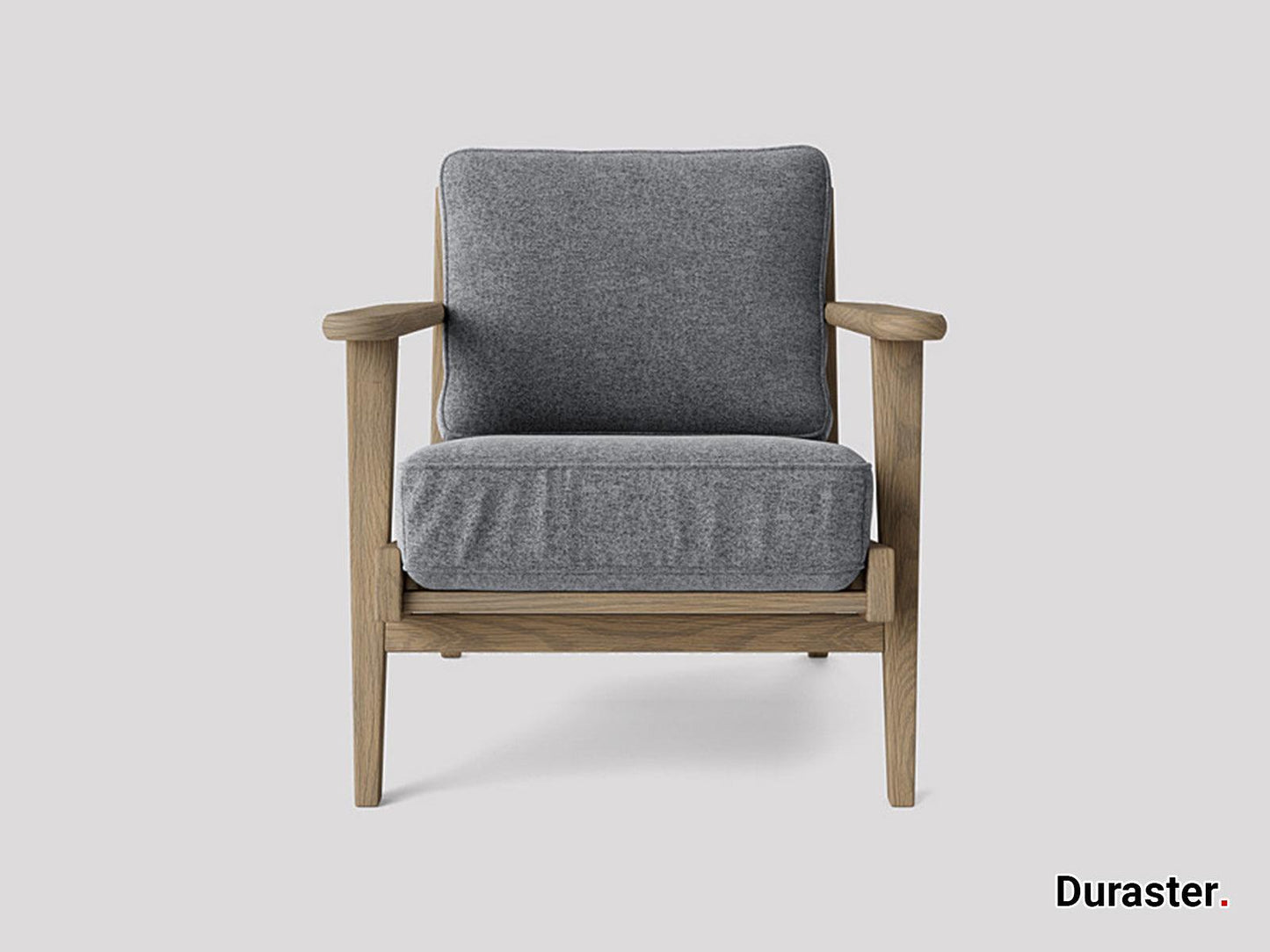 Dudi Furniture Elemantary Solid Wood Fabric Upholstered Chair