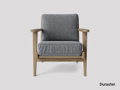 Dudi Furniture Elemantary Solid Wood Fabric Upholstered Chair