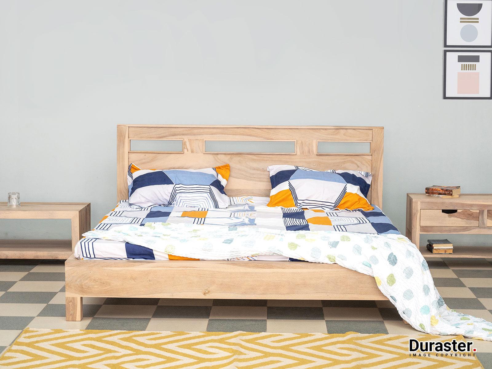 Dudi Furniture Novo Premium Solid Sheesham wood Elegant King Size Bed