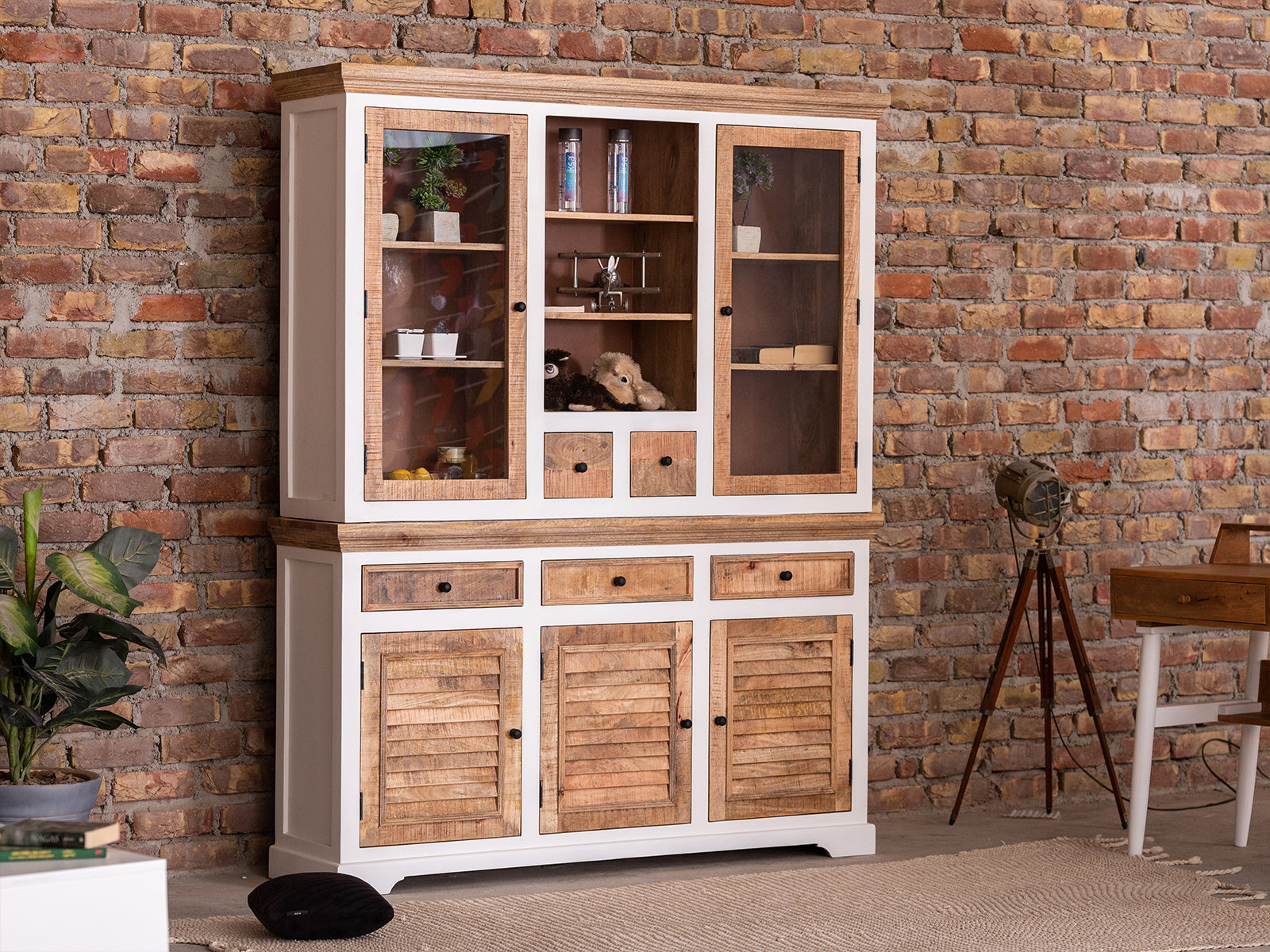 Dudi Furniture Novo Premium Solid Wood Buffet Cabinet