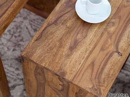 Dudi Furniture Rio Sheesham Wood Set of 3 Nesting Tables