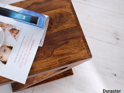 Dudi Furniture Rio Solid Sheesham Wood Side Table