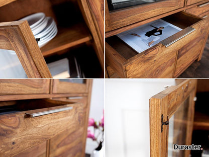 Dudi Furniture Rio Sheesham Wood Display Cabinet