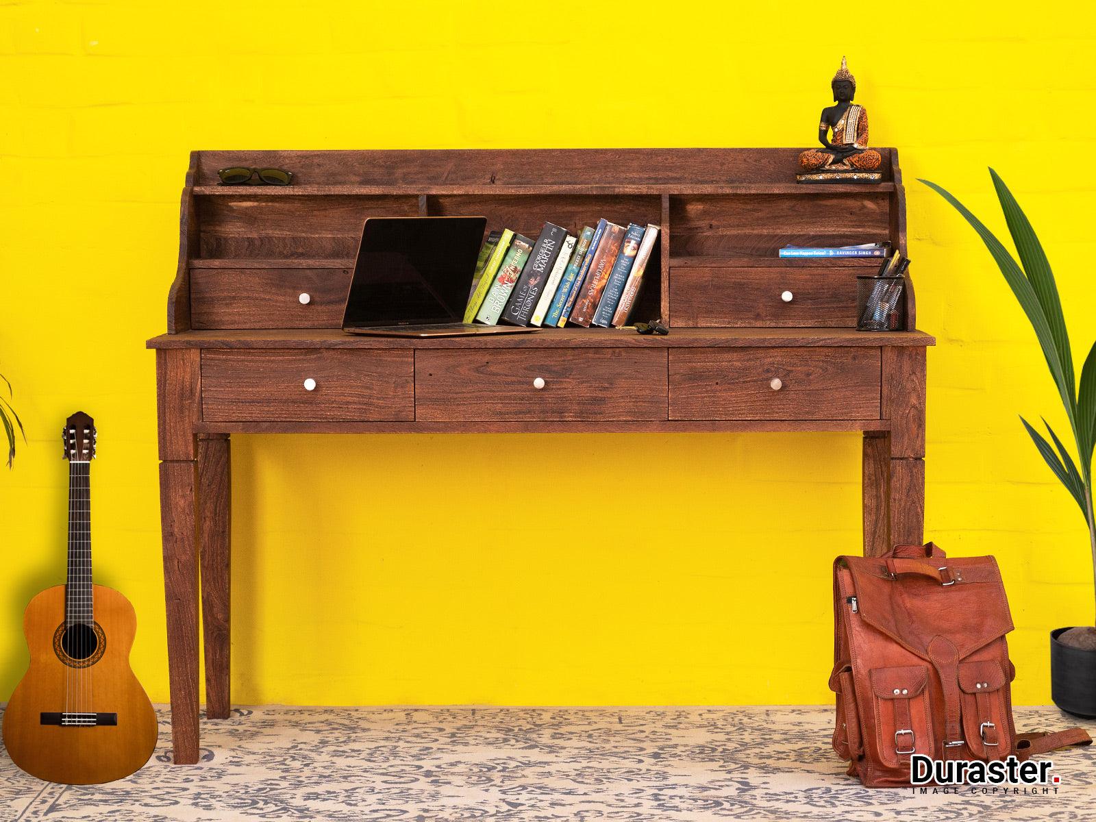 Dudi Furniture El Monte Acacia Wood Study Table