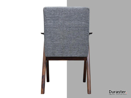 Dudi Furniture Ummed Modern Sheesham Wood Arm Chair