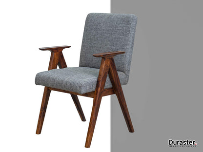 Dudi Furniture Ummed Modern Sheesham Wood Arm Chair