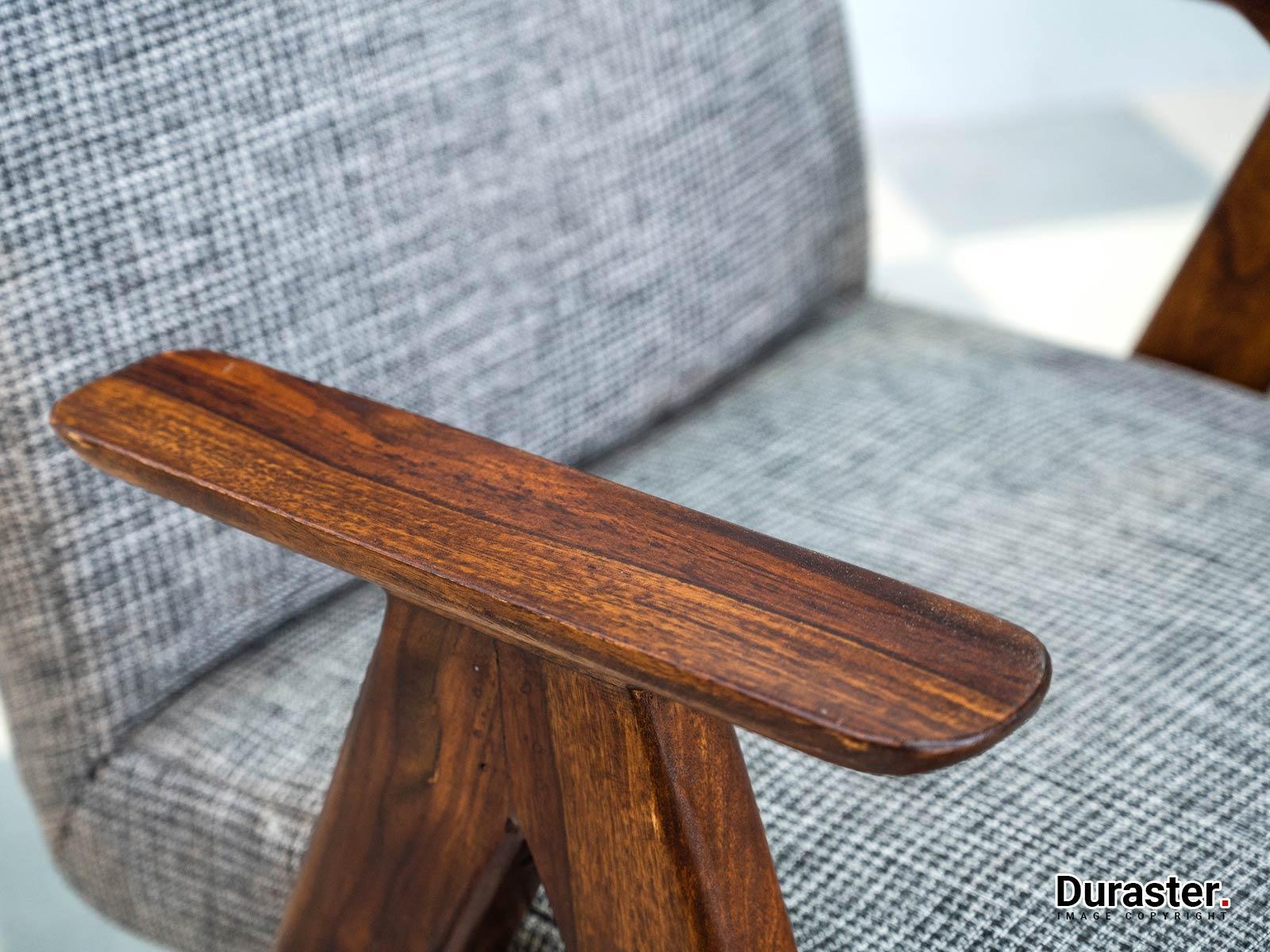 Dudi Furniture Ummed Modern Sheesham Wood Arm Chair