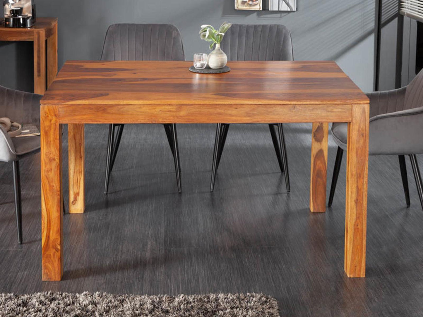 Dudi Furniture Vismit Solid Sheesham wood Dining Table