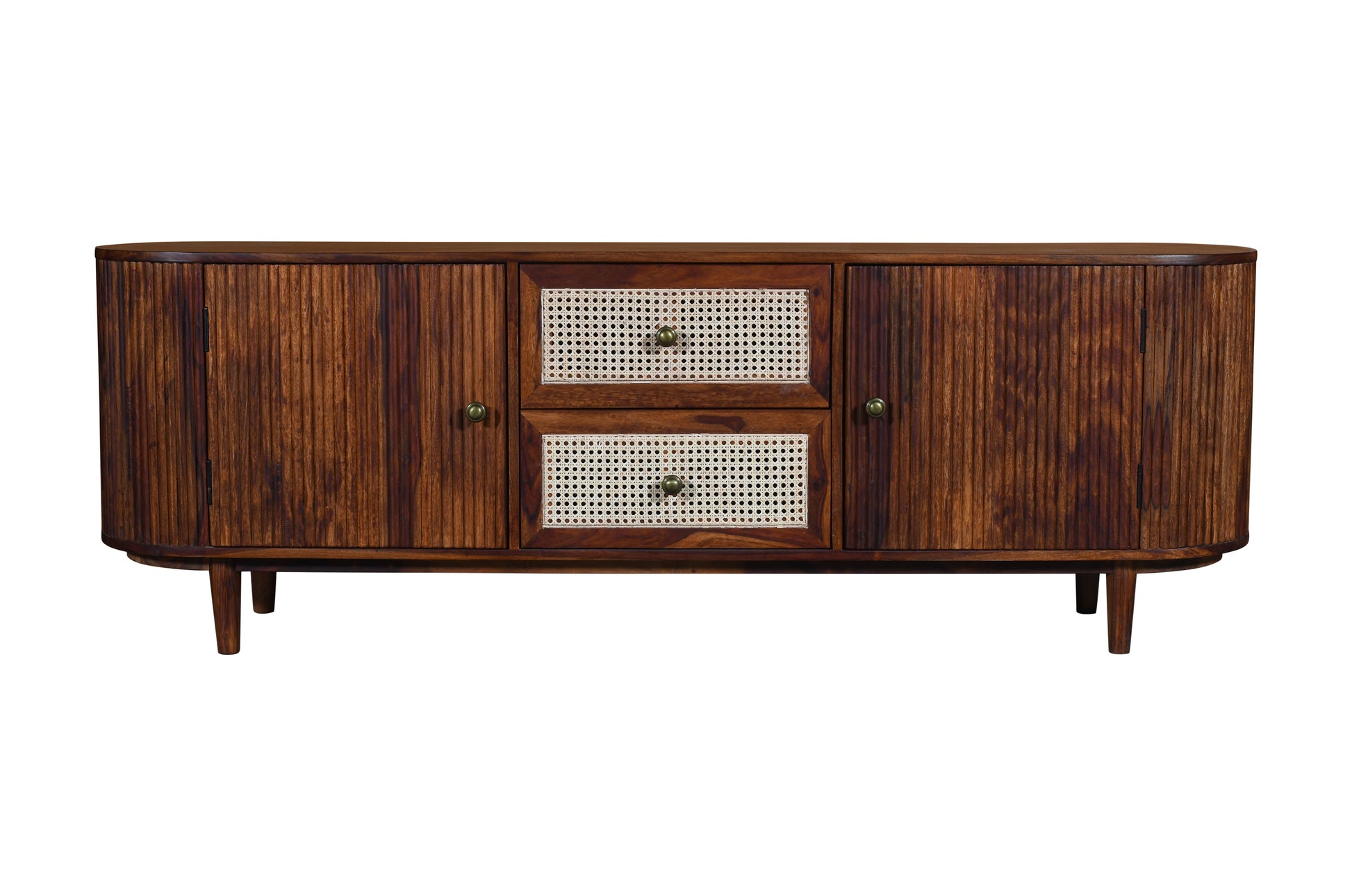 Dudi Furniture Vismit Solid Sheesham Wood TV Unit