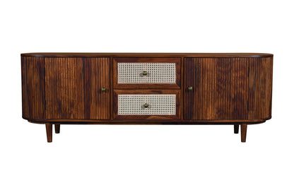 Dudi Furniture Vismit Solid Sheesham Wood TV Unit