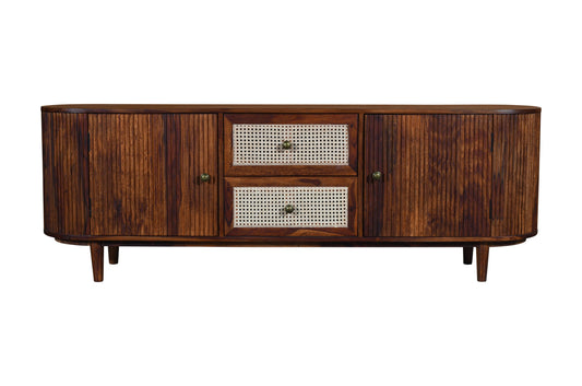 Dudi Furniture Vismit Solid Sheesham Wood TV Unit