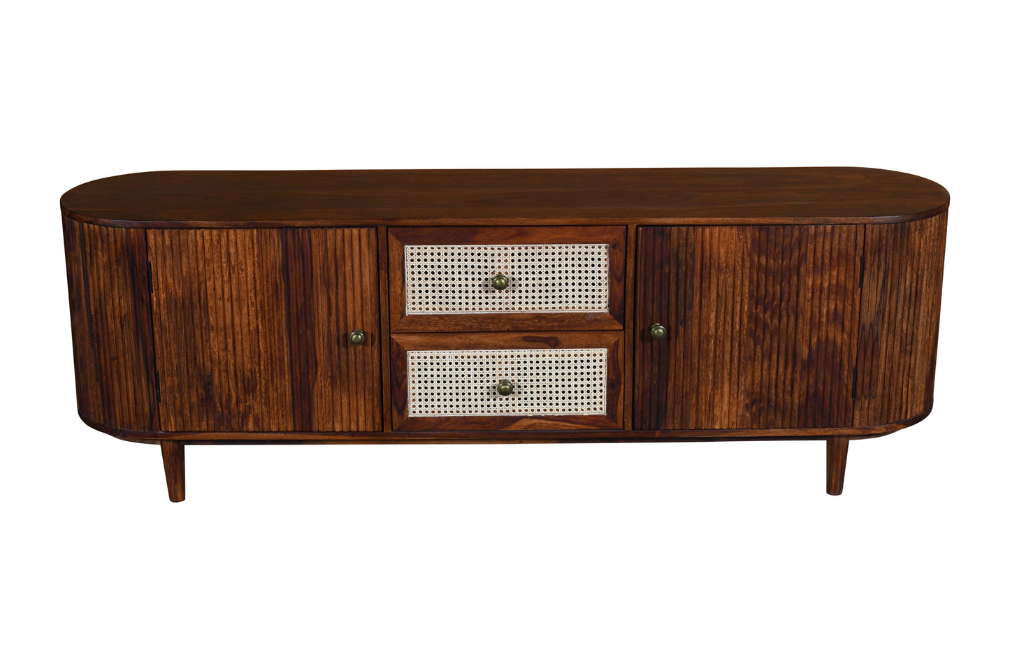 Dudi Furniture Vismit Solid Sheesham Wood TV Unit