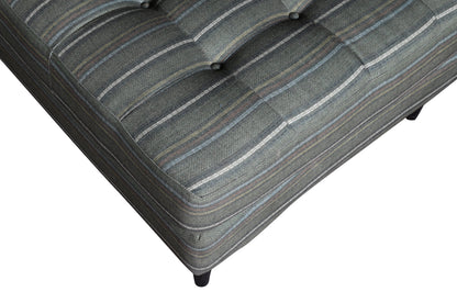 Dudi Furniture Diana L-Shape Fabric Sofa Striped Grey