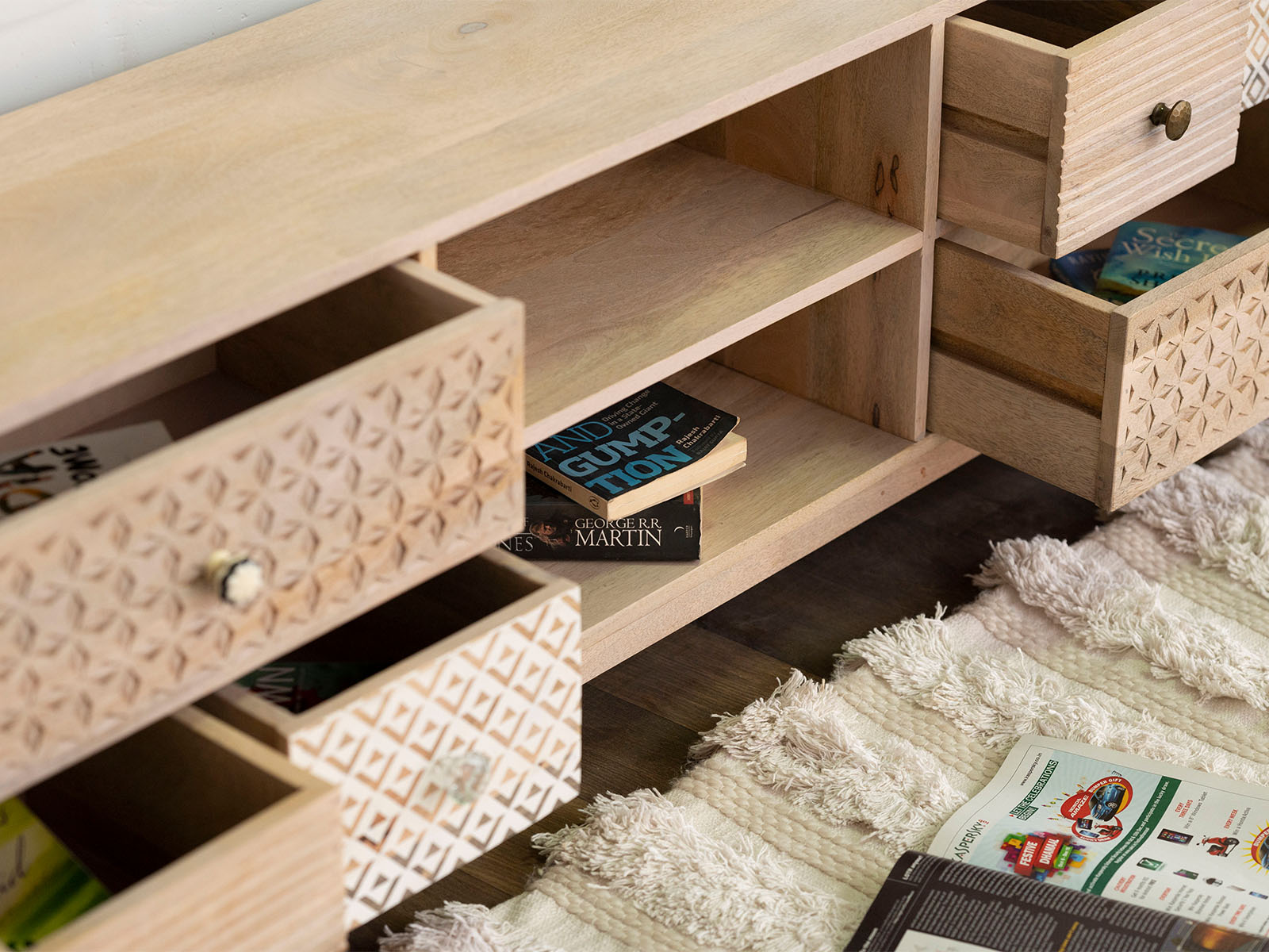 Dudi Furniture Ajenta Modern TV Unit Cabinet
