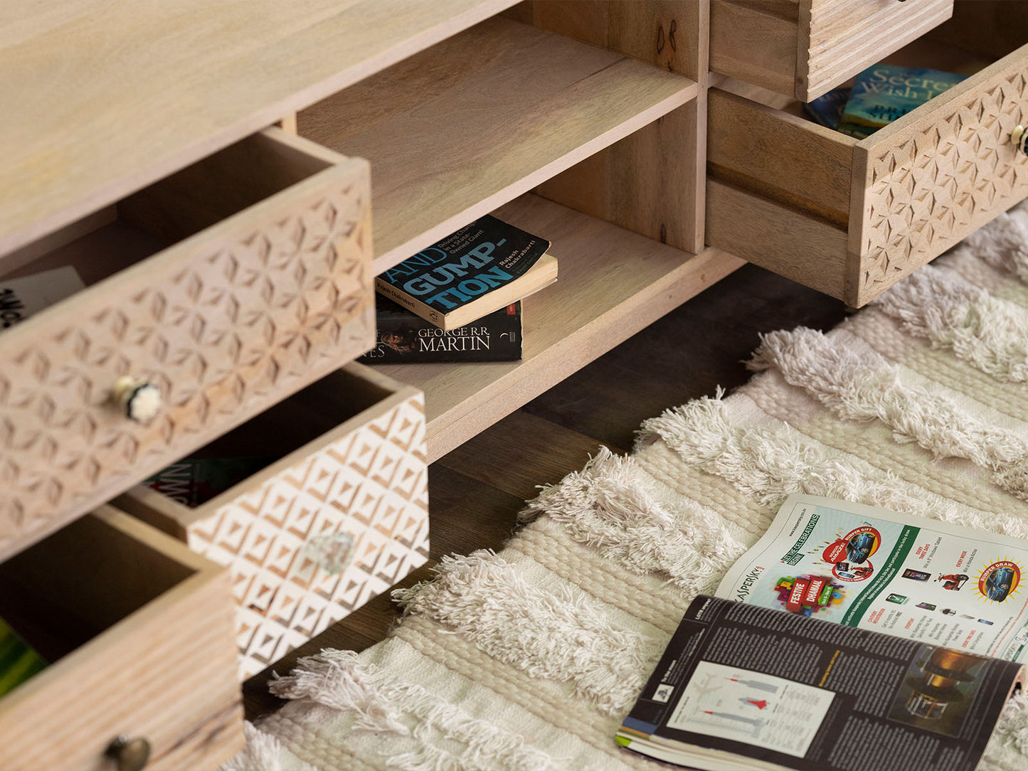 Dudi Furniture Ajenta Modern TV Unit Cabinet