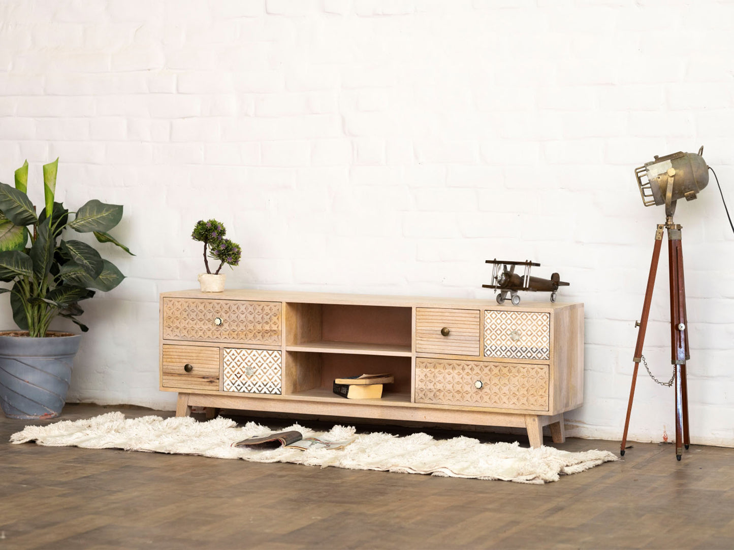 Dudi Furniture Ajenta Modern TV Unit Cabinet