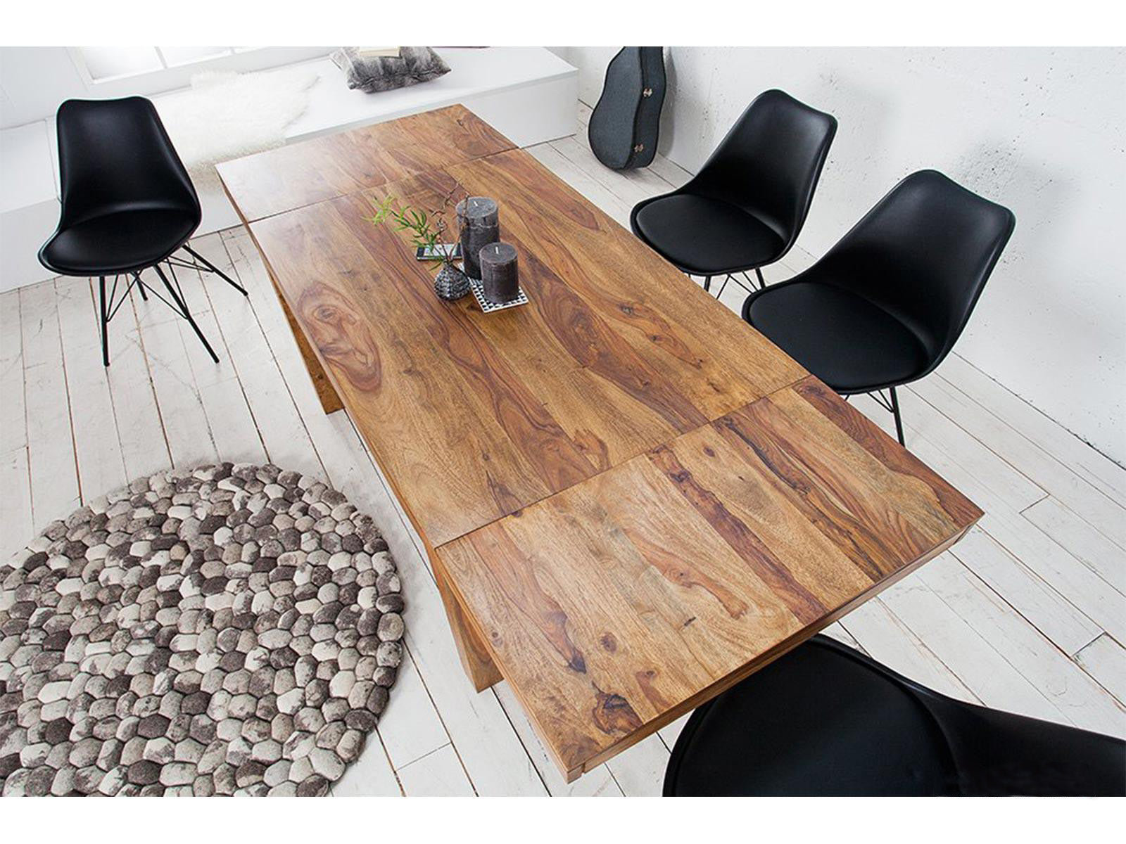 Dudi Furniture Rio Sheesham Wood Extendable Dining Table