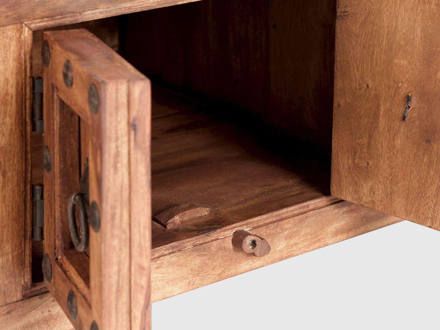 Dudi Furniture Torpedo Sheesham Wood Coffee Table with Storage