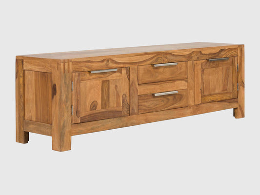 Dudi Furniture Torpedo Solid Sheesham Wood TV Unit
