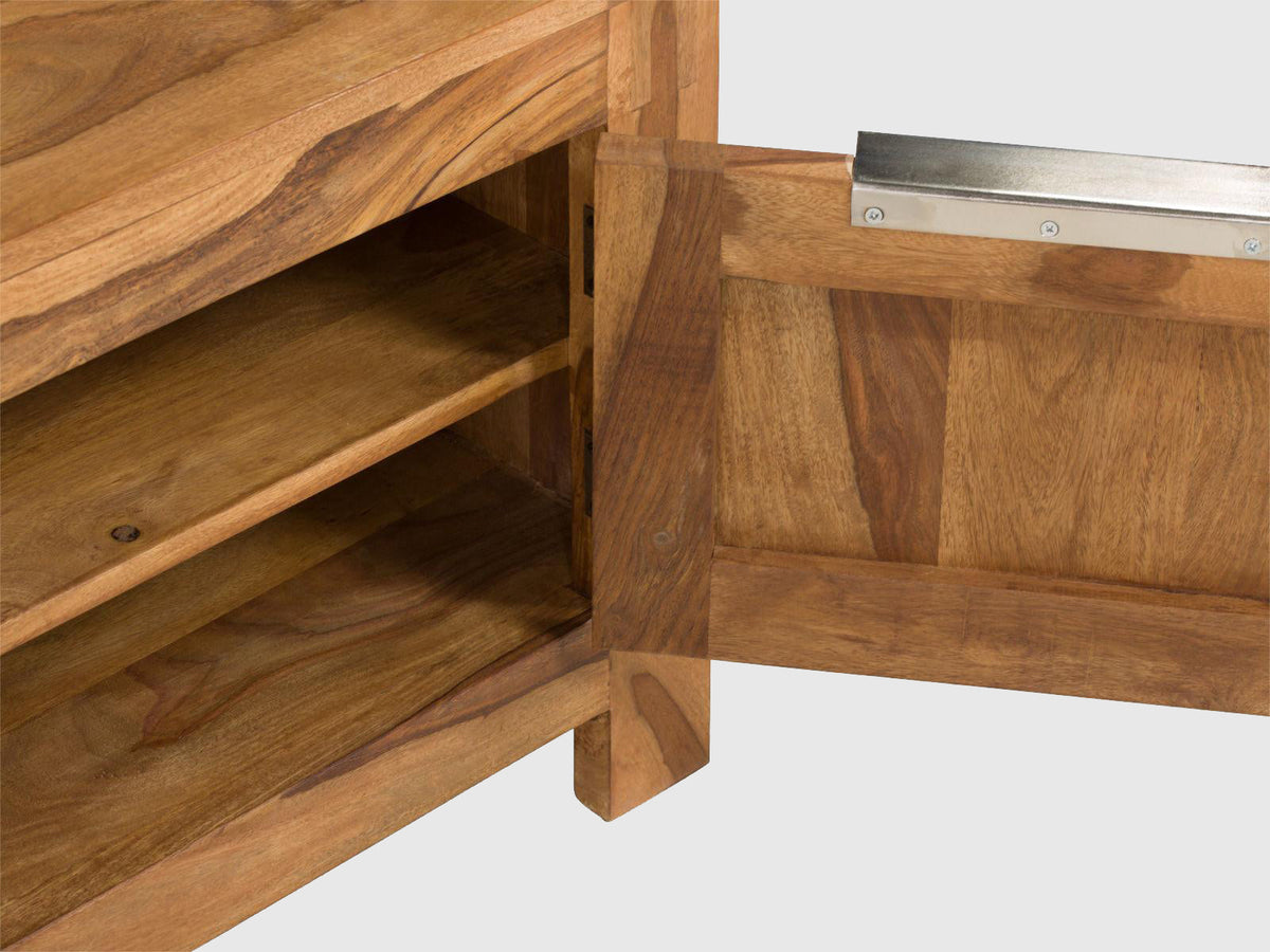 Dudi Furniture Torpedo Solid Sheesham Wood TV Unit