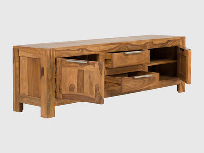 Dudi Furniture Torpedo Solid Sheesham Wood TV Unit