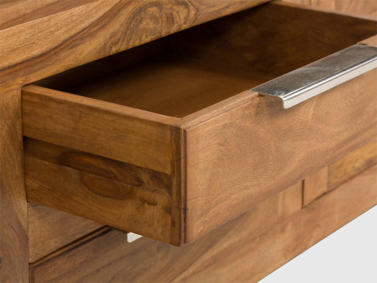 Dudi Furniture Torpedo Solid Sheesham Wood TV Unit