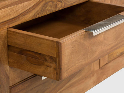 Dudi Furniture Torpedo Solid Sheesham Wood TV Unit