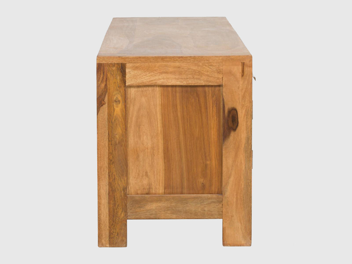 Dudi Furniture Torpedo Solid Sheesham Wood TV Unit