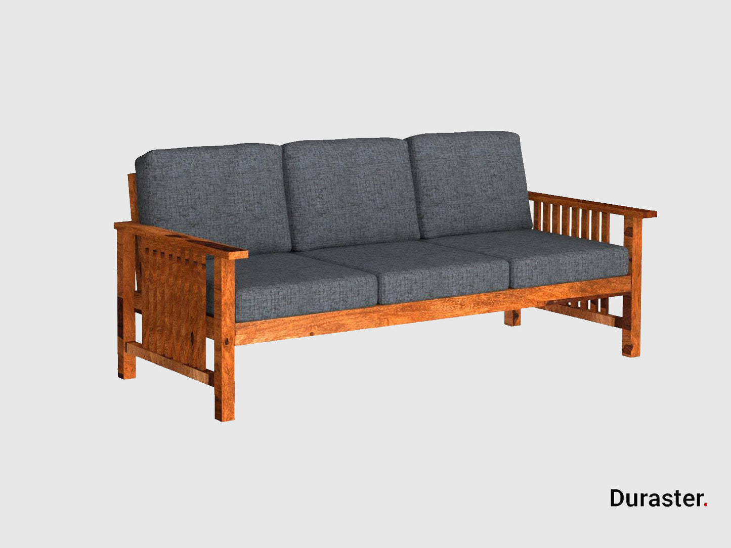 Dudi Furniture Ummed Modern Sheesham Wooden Sofa Set