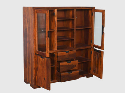 Dudi Furniture Ummed Solid Sheesham Wood Cabinet