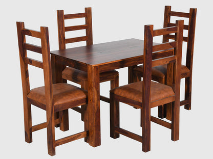 Dudi Furniture Ummed Transitional Sheesham Dining Set with Chairs