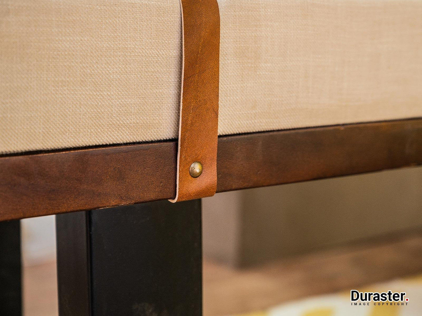 Dudi Furniture Verge Living Room Bench with Iron Frame