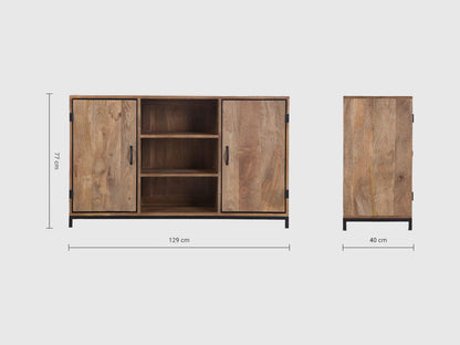 Dudi Furniture Verge Wooden Sideboard Cabinet