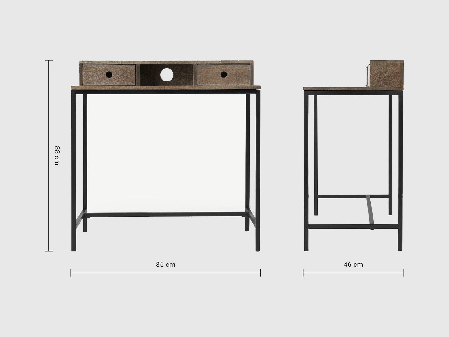 Dudi Furniture Verge Study Table with Storage