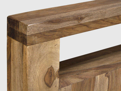 Dudi Furniture Vismit Modern Sheesham wood Storage King Size Bed