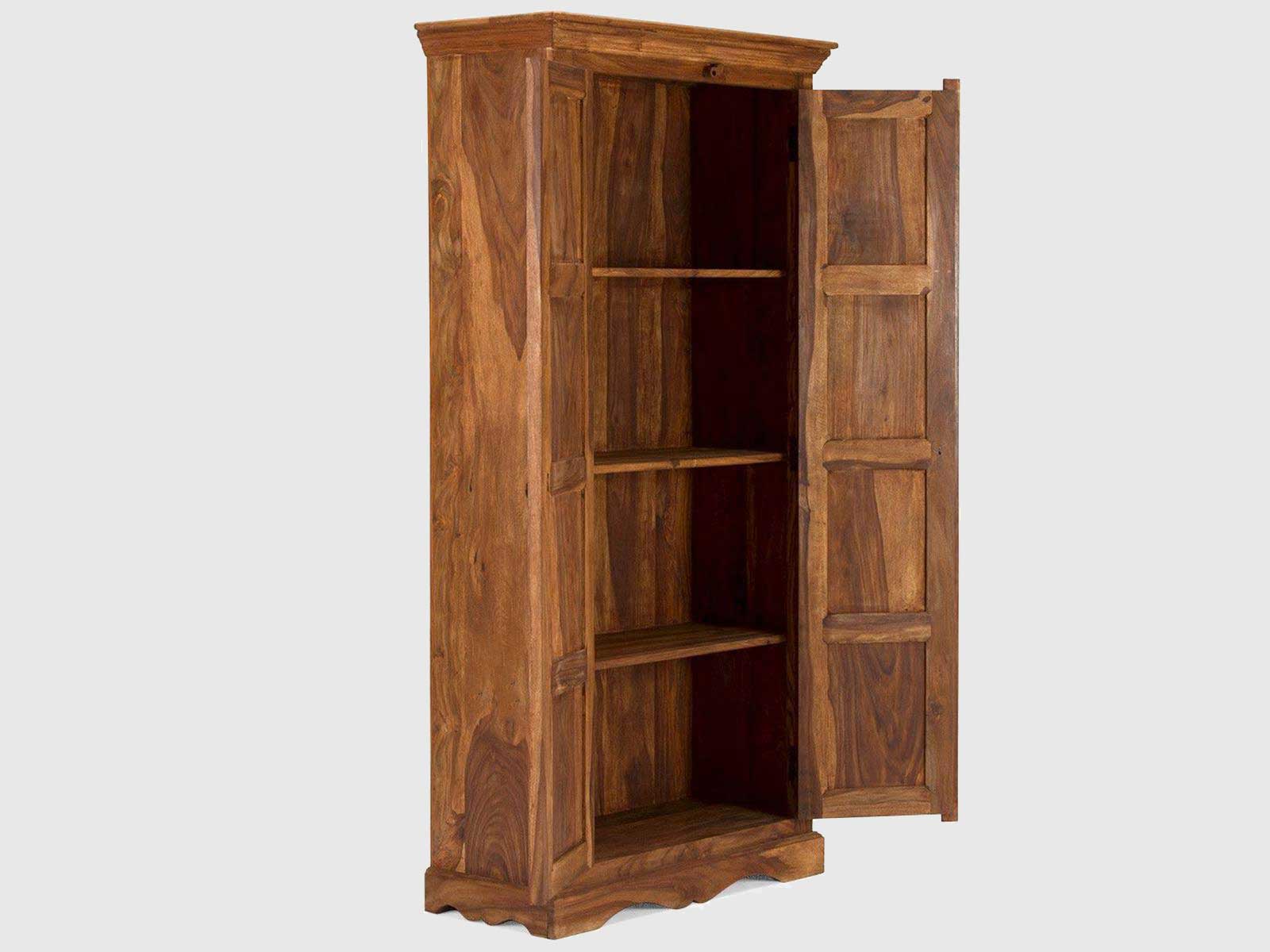 Dudi Furniture Vismit Colonial Style Sheesham Wood Wardrobe Cabinet