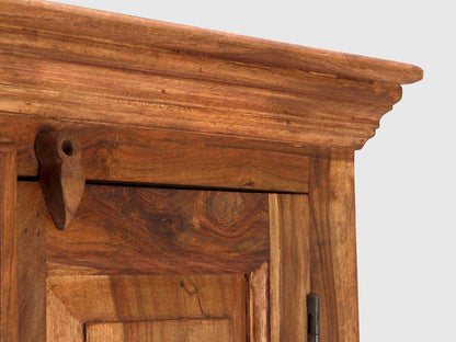 Dudi Furniture Vismit Colonial Style Sheesham Wood Wardrobe Cabinet