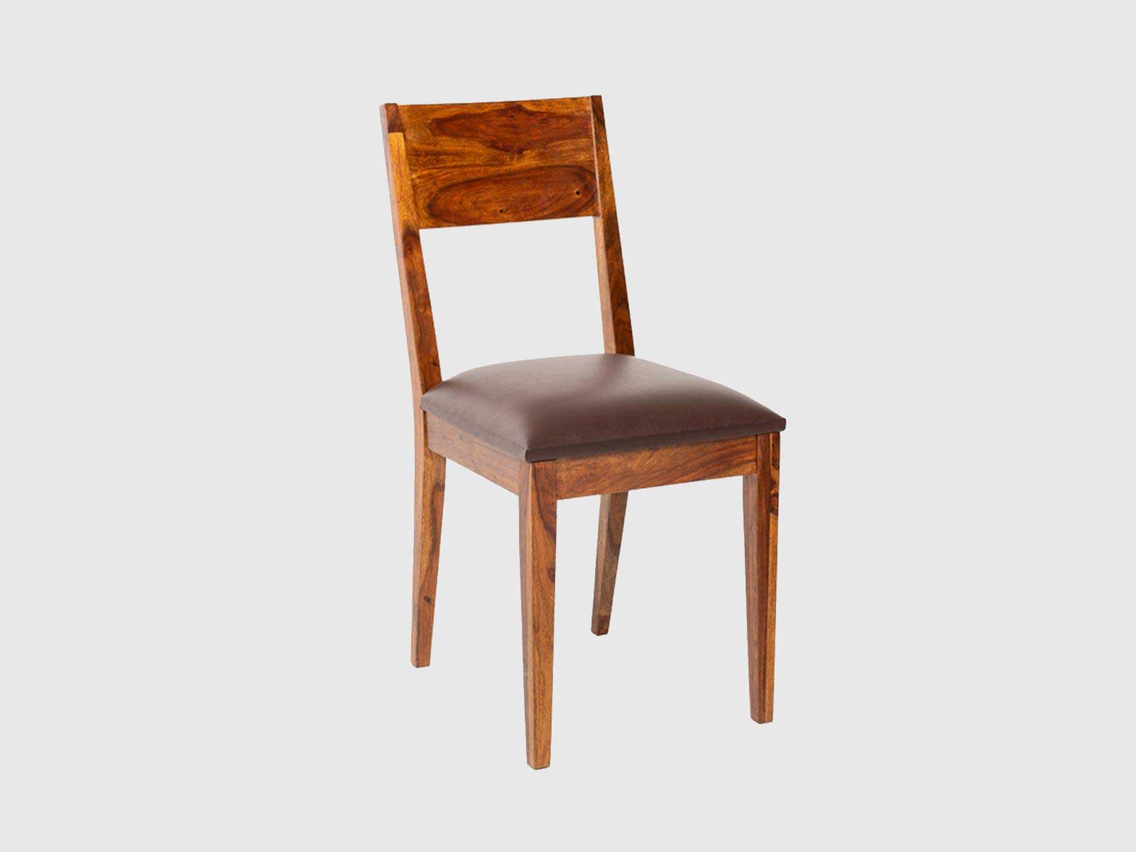Dudi Furniture Vismit Modern Sheesham Wood Dining Chair