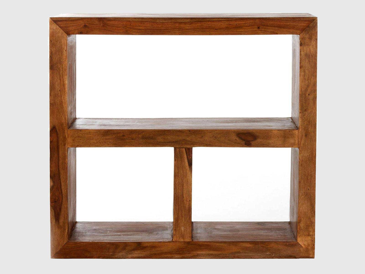 Dudi Furniture Vismit Modern sheesham Wood Room Divider Bookshelf