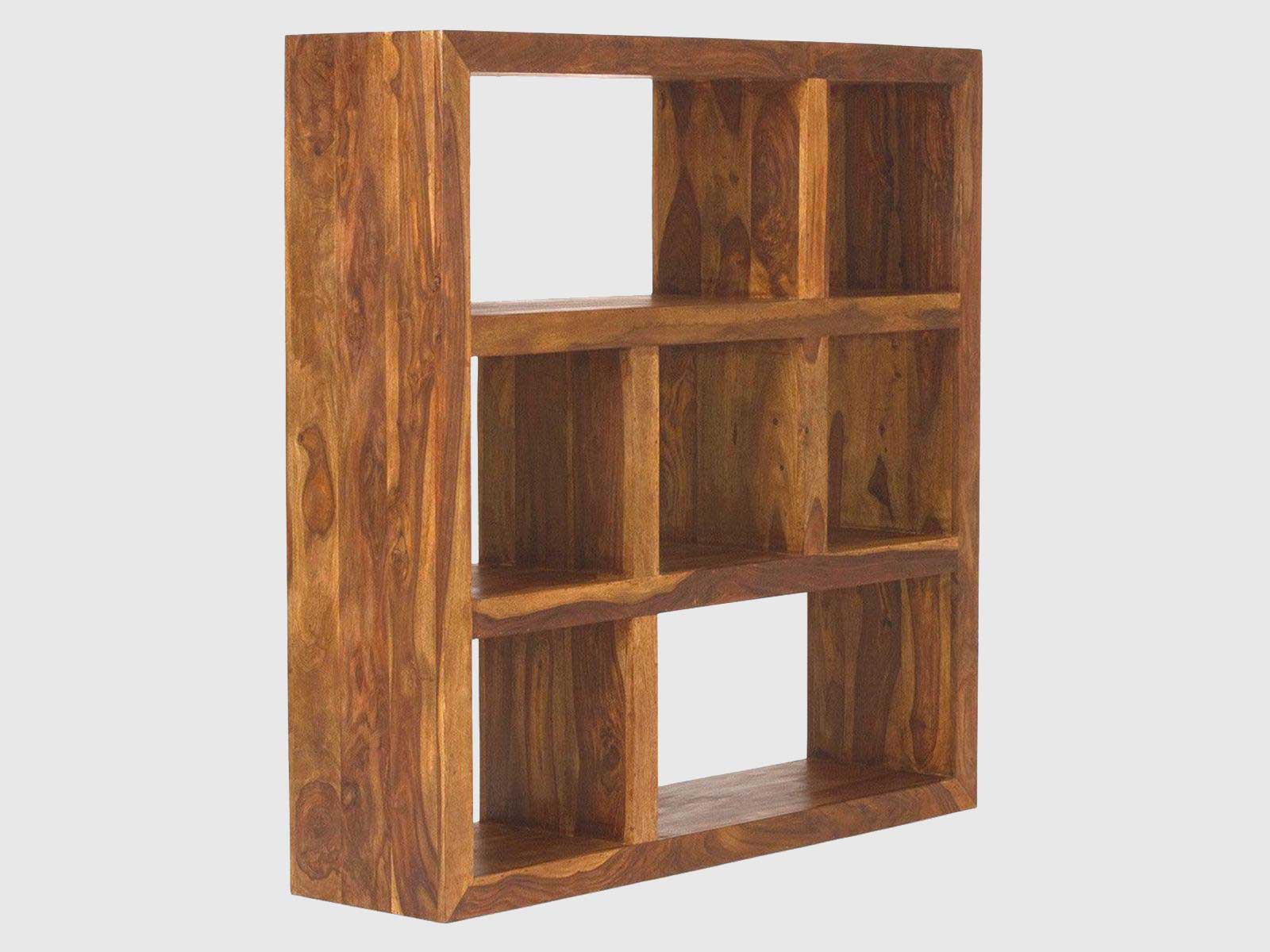 Dudi Furniture Vismit Modern sheesham wood Room Divider Bookshelf