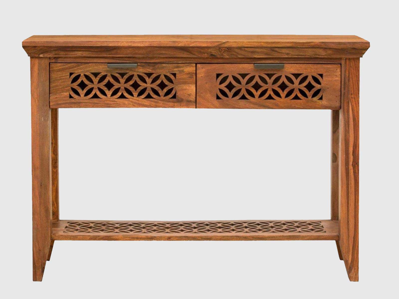 Dudi Furniture Vismit Solid Sheeham wood Contemporary 2 Drawer