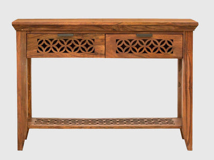 Dudi Furniture Vismit Solid Sheeham wood Contemporary 2 Drawer