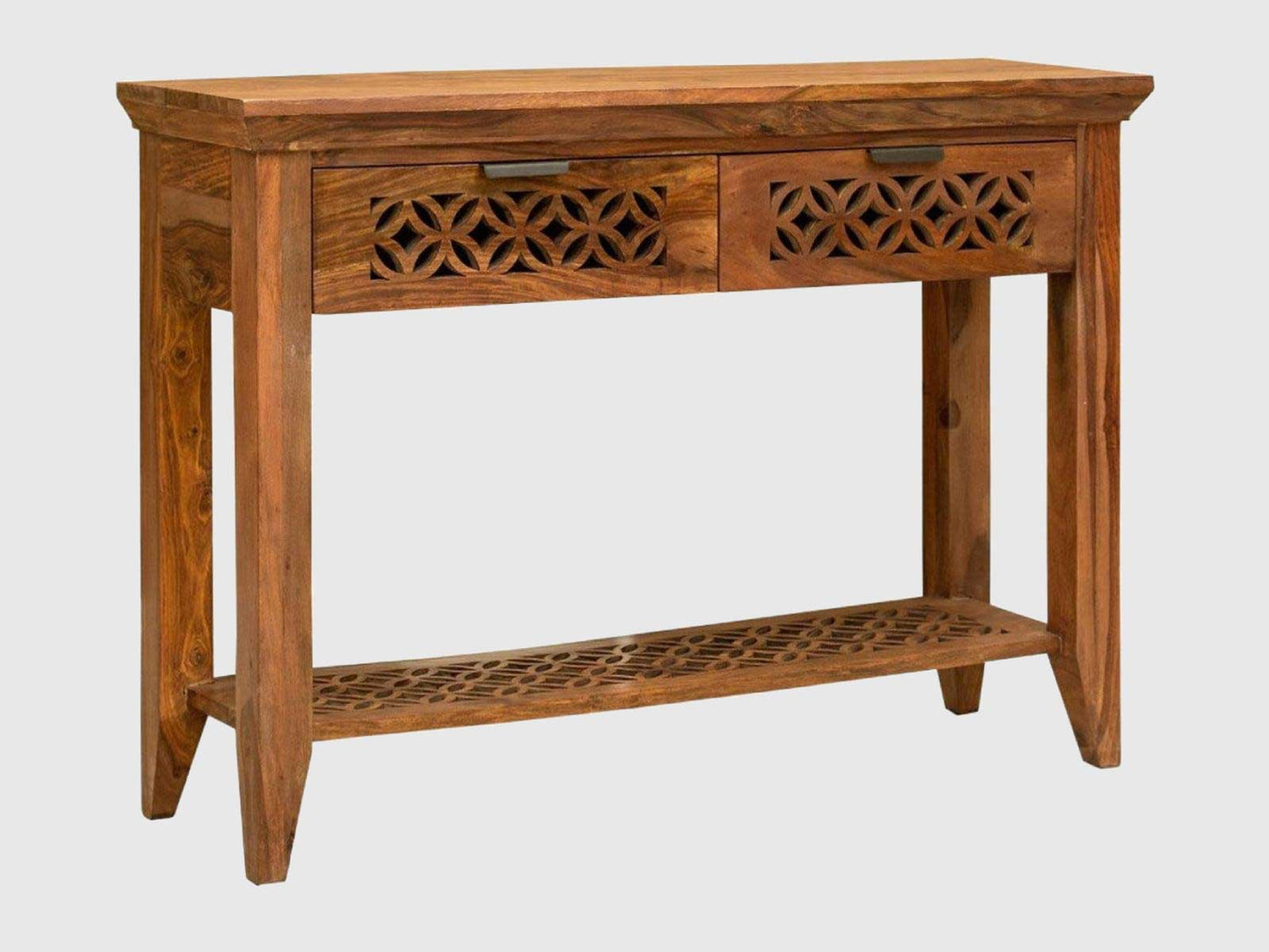 Dudi Furniture Vismit Solid Sheeham wood Contemporary 2 Drawer