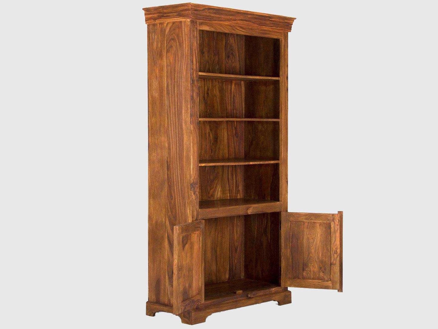 Dudi Furniture Vismit Solid Sheesham Wood Book Shelf