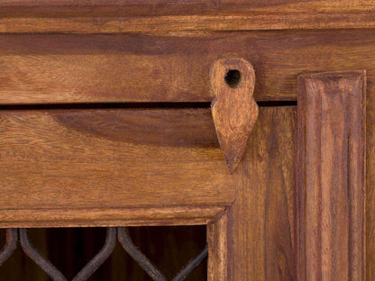 Dudi Furniture Vismit Solid Sheesham Wood Sideboard Cabinet