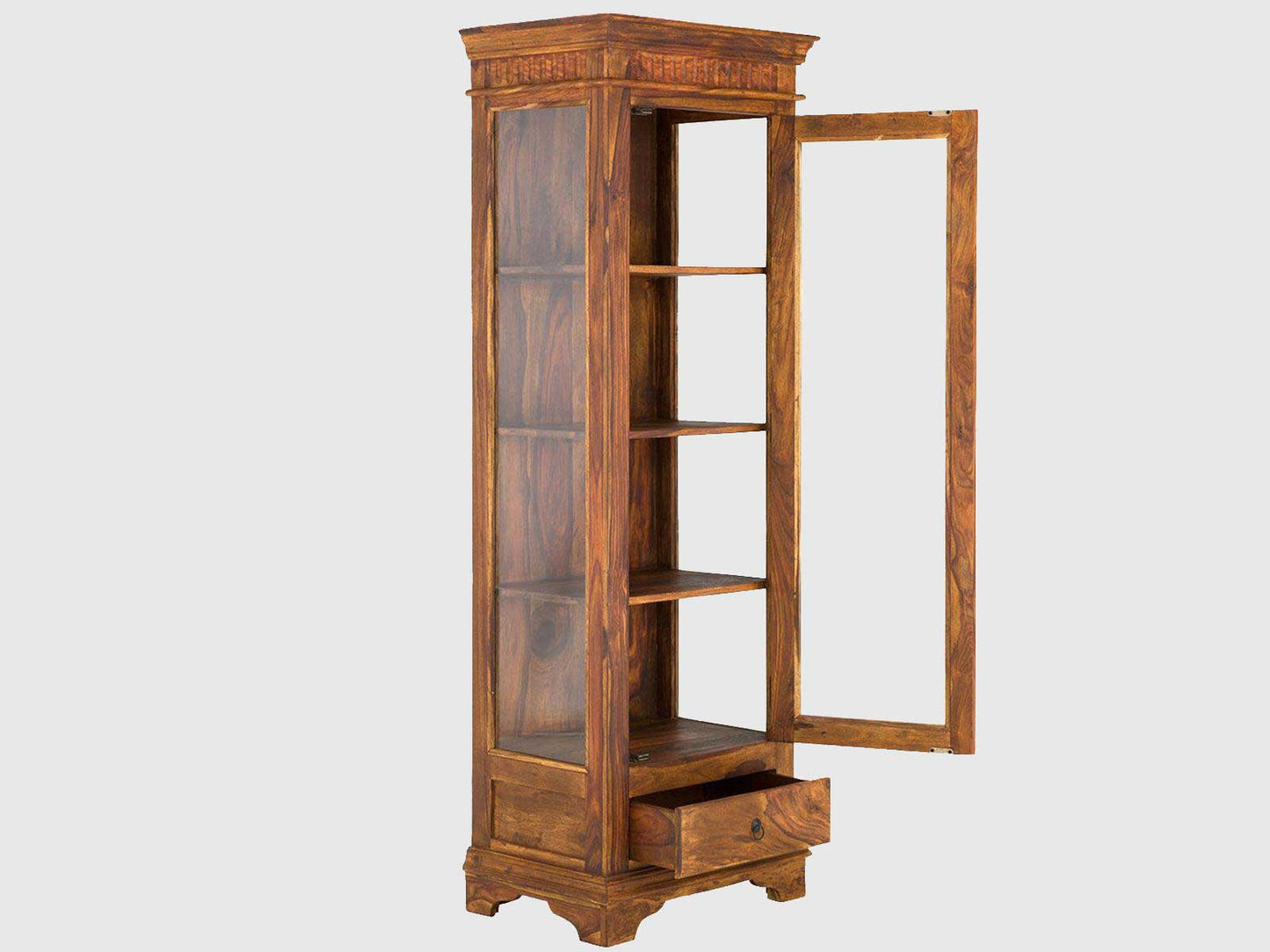 Dudi Furniture Vismit Solid Sheesham wood Book Shelf
